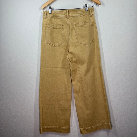 Women's Faherty Tan Wide Leg Pants Size 30 L (12/14) NEW - Picture 8 of 9